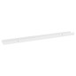 vidaXL Estantes de pared 4 unidades blanco brillo 80x9x3 cm