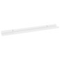 vidaXL Estantes de pared 4 unidades blanco brillo 80x9x3 cm