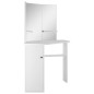 vidaXL Mesa tocador de maquillaje de esquina blanca vidaXL Mesa tocador de maquillaje de esquina blanca