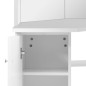 vidaXL Mesa tocador de maquillaje de esquina blanca vidaXL Mesa tocador de maquillaje de esquina blanca