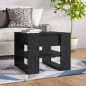vidaXL Mesa de centro madera contrachapada negro 55,5x55x45 cm