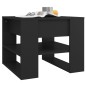 vidaXL Mesa de centro madera contrachapada negro 55,5x55x45 cm