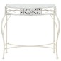 vidaXL Mesa auxiliar estilo francés metal 82x39x76 cm blanca vidaXL Mesa auxiliar estilo francés metal 82x39x76 cm blanca