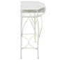 vidaXL Mesa auxiliar estilo francés metal 82x39x76 cm blanca vidaXL Mesa auxiliar estilo francés metal 82x39x76 cm blanca
