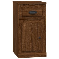 vidaXL Armario auxiliar y cajón madera contrachapada marrón 40x50x75cm