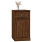 vidaXL Armario auxiliar y cajón madera contrachapada marrón 40x50x75cm vidaXL Armario auxiliar y cajón madera contrachapada marrón 40x50x75cm