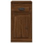 vidaXL Armario auxiliar y cajón madera contrachapada marrón 40x50x75cm vidaXL Armario auxiliar y cajón madera contrachapada marrón 40x50x75cm
