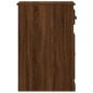 vidaXL Armario auxiliar y cajón madera contrachapada marrón 40x50x75cm vidaXL Armario auxiliar y cajón madera contrachapada marrón 40x50x75cm