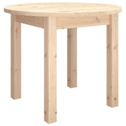 vidaXL Mesa de centro de madera maciza de pino Ø 55x45 cm