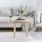 vidaXL Mesa de centro de madera maciza de pino Ø 55x45 cm vidaXL Mesa de centro de madera maciza de pino Ø 55x45 cm