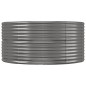 vidaXL Jardinera arriate acero recubrimiento polvo gris 367x140x68 cm vidaXL Jardinera arriate acero recubrimiento polvo gris 367x140x68 cm