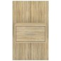 vidaXL Mesita de noche de pared roble Sonoma