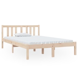 vidaXL Estructura de cama madera maciza 120x190 cm