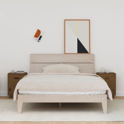 vidaXL Mesitas de noche 2 uds madera de pino marrón miel 40x34x55 cm