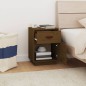 vidaXL Mesitas de noche 2 uds madera de pino marrón miel 40x34x55 cm vidaXL Mesitas de noche 2 uds madera de pino marrón miel 40x34x55 cm