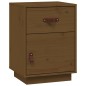 vidaXL Mesitas de noche 2 uds madera de pino marrón miel 40x34x55 cm vidaXL Mesitas de noche 2 uds madera de pino marrón miel 40x34x55 cm