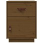 vidaXL Mesitas de noche 2 uds madera de pino marrón miel 40x34x55 cm vidaXL Mesitas de noche 2 uds madera de pino marrón miel 40x34x55 cm