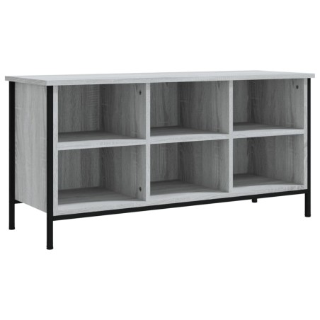 vidaXL Mueble zapatero madera contrachapada gris Sonoma 100x35x50 cm