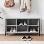 vidaXL Mueble zapatero madera contrachapada gris Sonoma 100x35x50 cm vidaXL Mueble zapatero madera contrachapada gris Sonoma 100x35x50 cm