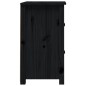 vidaXL Mesita de noche madera maciza de pino negro 40x35x61,5 cm vidaXL Mesita de noche madera maciza de pino negro 40x35x61,5 cm