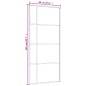 vidaXL Puerta corredera ESG vidrio y aluminio negra 90x205 cm vidaXL Puerta corredera ESG vidrio y aluminio negra 90x205 cm
