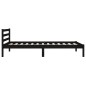 vidaXL Estructura cama madera maciza de pino negro 100x200 cm vidaXL Estructura cama madera maciza de pino negro 100x200 cm
