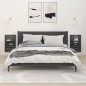 vidaXL Estantes mesitas de pared 2 uds madera maciza de pino gris vidaXL Estantes mesitas de pared 2 uds madera maciza de pino gris
