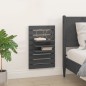 vidaXL Estantes mesitas de pared 2 uds madera maciza de pino gris vidaXL Estantes mesitas de pared 2 uds madera maciza de pino gris
