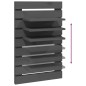 vidaXL Estantes mesitas de pared 2 uds madera maciza de pino gris vidaXL Estantes mesitas de pared 2 uds madera maciza de pino gris