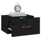 vidaXL Mesita de noche de pared negro 40x29,5x22 cm vidaXL Mesita de noche de pared negro 40x29,5x22 cm