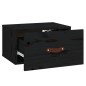 vidaXL Mesita de noche de pared negro 40x29,5x22 cm vidaXL Mesita de noche de pared negro 40x29,5x22 cm