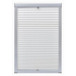 vidaXL Persiana plisada blanca C02 
