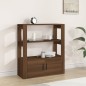 vidaXL Aparador de madera contrachapada marrón roble 80x30x90 cm vidaXL Aparador de madera contrachapada marrón roble 80x30x90 cm