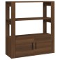 vidaXL Aparador de madera contrachapada marrón roble 80x30x90 cm vidaXL Aparador de madera contrachapada marrón roble 80x30x90 cm