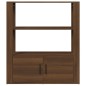 vidaXL Aparador de madera contrachapada marrón roble 80x30x90 cm vidaXL Aparador de madera contrachapada marrón roble 80x30x90 cm