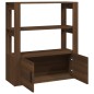 vidaXL Aparador de madera contrachapada marrón roble 80x30x90 cm vidaXL Aparador de madera contrachapada marrón roble 80x30x90 cm
