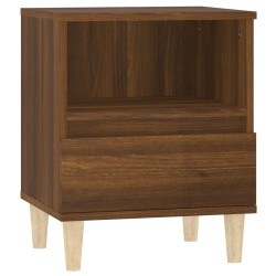 vidaXL Mesita de noche roble marrón 40x35x50 cm