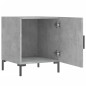 vidaXL Mesitas noche 2 uds madera ingeniería gris hormigón 40x40x50 cm vidaXL Mesitas noche 2 uds madera ingeniería gris hormigón 40x40x50 cm