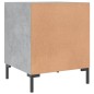vidaXL Mesitas noche 2 uds madera ingeniería gris hormigón 40x40x50 cm vidaXL Mesitas noche 2 uds madera ingeniería gris hormigón 40x40x50 cm