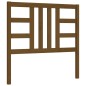 vidaXL Estructura cama y cabecero madera maciza marrón miel 100x200 cm