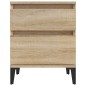 vidaXL Mesita de noche roble Sonoma 40x35x50 cm