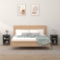 vidaXL Mesitas de noche 2 uds madera maciza de pino gris 40x35x55 cm