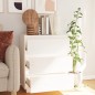 vidaXL Aparador de madera maciza de pino blanco 60x34x75 cm vidaXL Aparador de madera maciza de pino blanco 60x34x75 cm