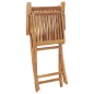 vidaXL Conjunto de comedor de jardín 5 piezas madera maciza de teca vidaXL Conjunto de comedor de jardín 5 piezas madera maciza de teca
