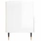 vidaXL Mesita noche 2 uds madera ingeniería blanco brillo 40x35x47,5cm vidaXL Mesita noche 2 uds madera ingeniería blanco brillo 40x35x47,5cm