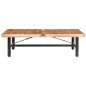 vidaXL Mesa de centro de madera maciza de acacia 142x90x42 cm vidaXL Mesa de centro de madera maciza de acacia 142x90x42 cm