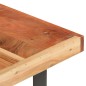 vidaXL Mesa de centro de madera maciza de acacia 142x90x42 cm vidaXL Mesa de centro de madera maciza de acacia 142x90x42 cm