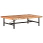 vidaXL Mesa de centro de madera maciza de acacia 142x90x42 cm vidaXL Mesa de centro de madera maciza de acacia 142x90x42 cm