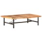 vidaXL Mesa de centro de madera maciza de acacia 142x90x42 cm vidaXL Mesa de centro de madera maciza de acacia 142x90x42 cm
