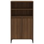 vidaXL Aparador alto madera contrachapada marrón roble 60x36x110 cm